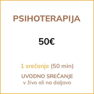 Uvodno srečanje za psihoterapijo